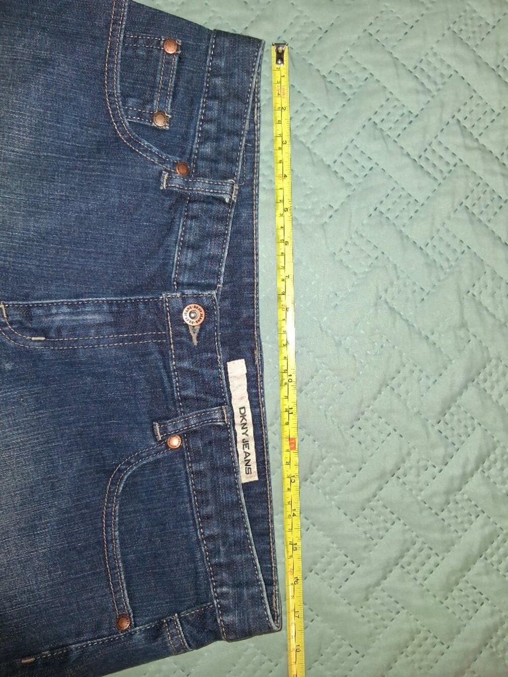 DKNY Jeans Women's Denim Shorts-size 12 - Picture 3 of 6
